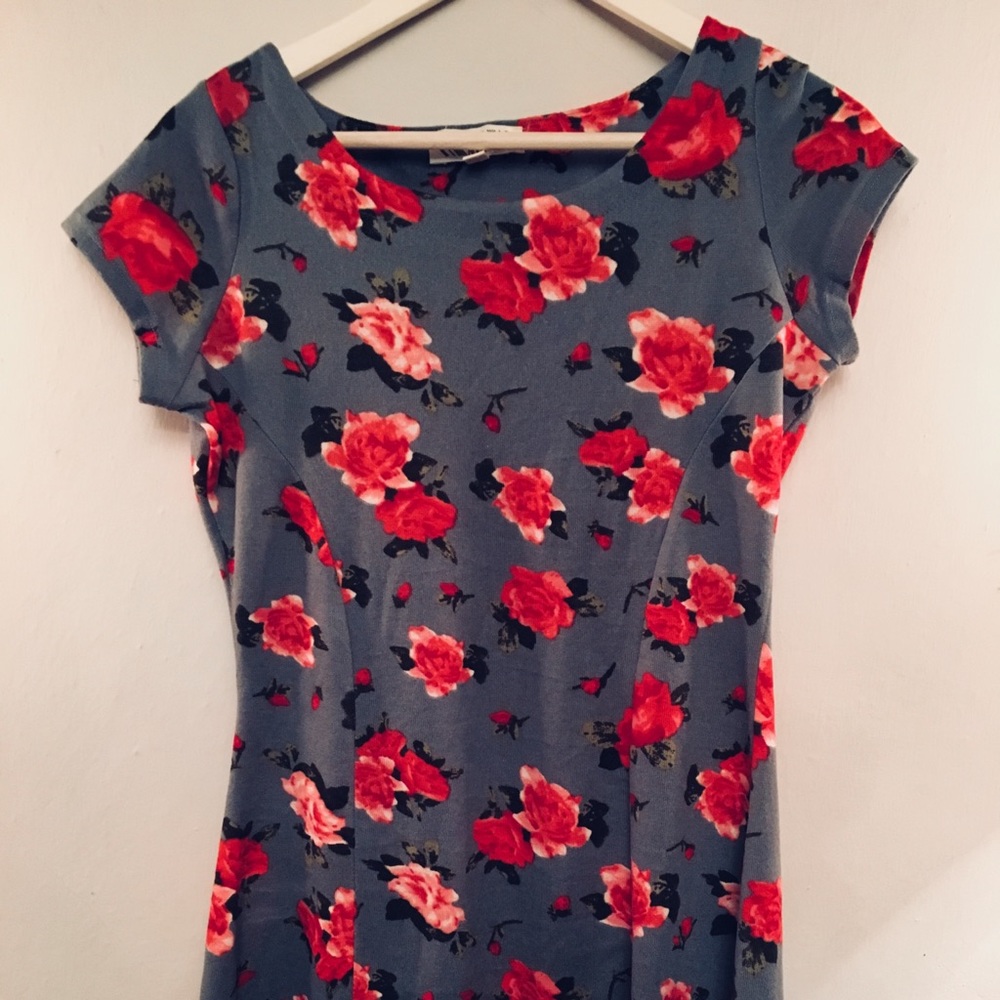 Pink Rose floral dress🌸